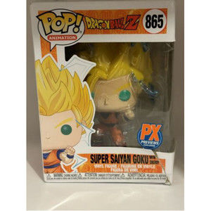 Funko Pop! Animation Dragon Ball Z: Super Saiyan 2 Goku PX Vinyl Figure dmg box